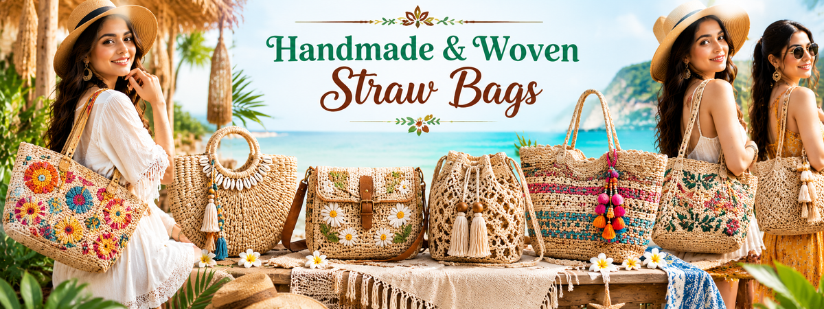 Handmade & Woven Straw Bags