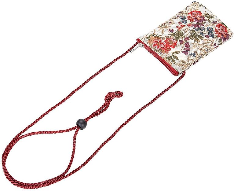 Women's Tapestry Mini Crossbody Phone Bag with Adjustable Strap