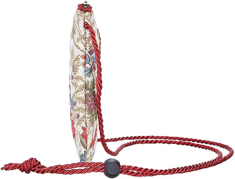 Women's Tapestry Mini Crossbody Phone Bag with Adjustable Strap