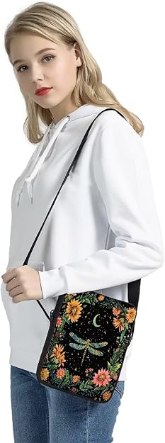 Women's Small Waterproof Polyester Crossbody Bag with Zipper