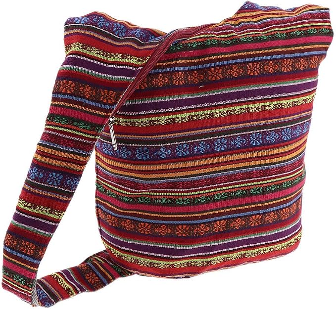 Multicolor Boho Hippie Crossbody Bag for Women