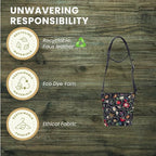Women's Vintage Jacobean Tapestry Crossbody Sling Bag