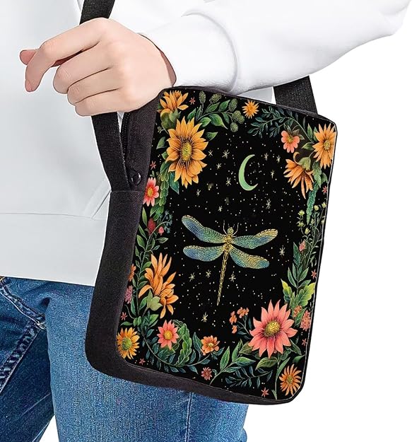 Women's Small Waterproof Polyester Crossbody Bag with Zipper