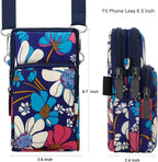 Women's Multi-Pocket Mobile Phone Crossbody Bag with Adjustable Strap