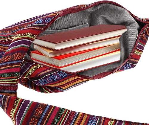 Multicolor Boho Hippie Crossbody Bag for Women