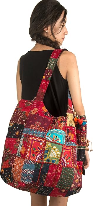 Women's Handmade Cotton Shoulder Handbags