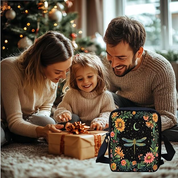 Women's Small Waterproof Polyester Crossbody Bag with Zipper