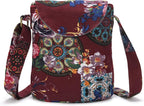 Women's Handmade Printed Hippie Crossbody Bag
