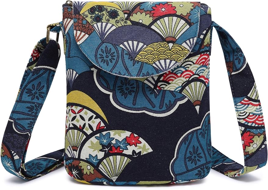Women's Printed Hippie Fabric Crossbody Bag