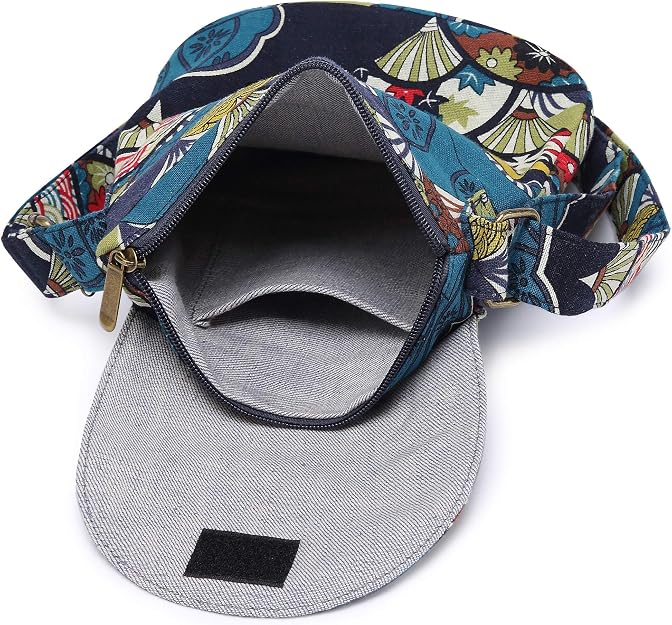 Women's Printed Hippie Fabric Crossbody Bag